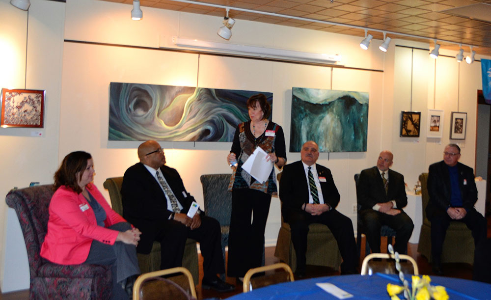 legistlative breakfast featuring local mayors